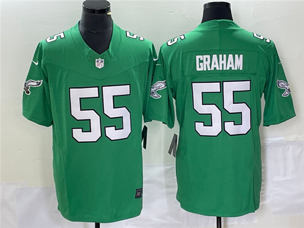 Men's Philadelphia Eagles #55 Brandon Graham Green 2023 F.U.S.E. Vapor Untouchable Stitched Football Jersey - Click Image to Close